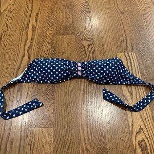 Red White & Blue Strapless Bathing Suit Top